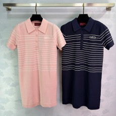 구찌 니트 라펠 드레스