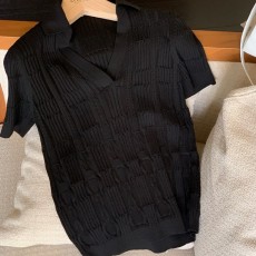 에르메스 클래식 체인 자카드 폴로티셔츠