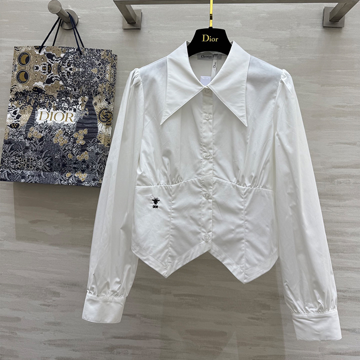 디올 포인티드 칼라 셔츠