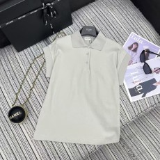 생로랑 라펠 플라잉 슬리브 탑