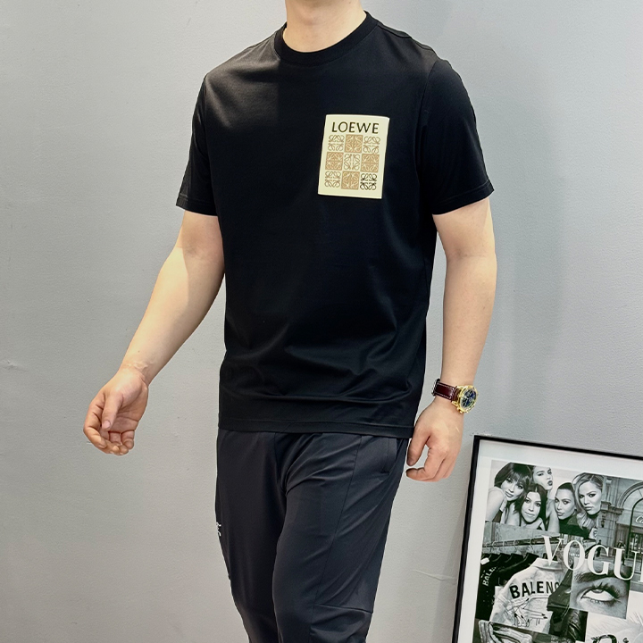 로에베 머서리제이션 코튼 티셔츠