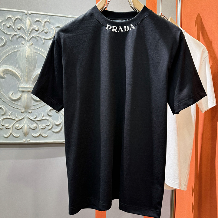 프라다 고급 반팔 티셔츠