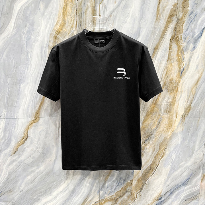 발렌시아가 남녀공용 반팔 티셔츠