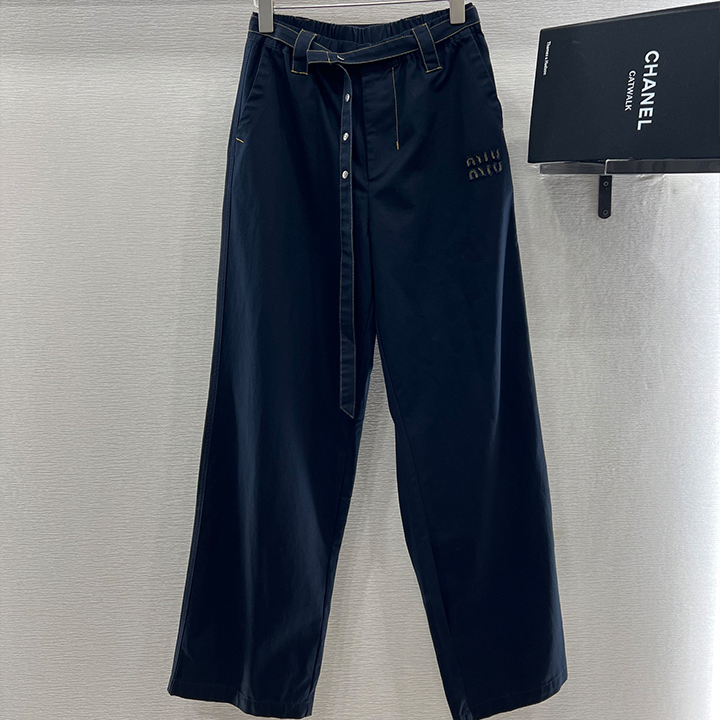 미우미우 벨트 카고 스트레이트 진