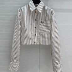 펜디 스트라이프 긴팔 셔츠