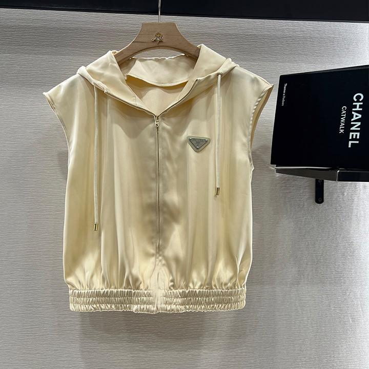 프라다 후드 조끼와 바지 세트