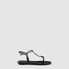 프라다 플랫 가죽 샌들 1X577N