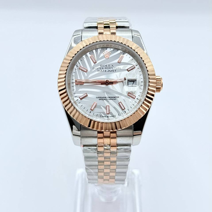 롤렉스 데이트저스트 플루티드 모티프 에버로즈 골드 쥬빌리 한정판