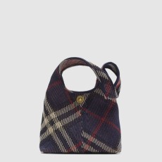 버버리 스몰 체크 니트 숄더백 81025311