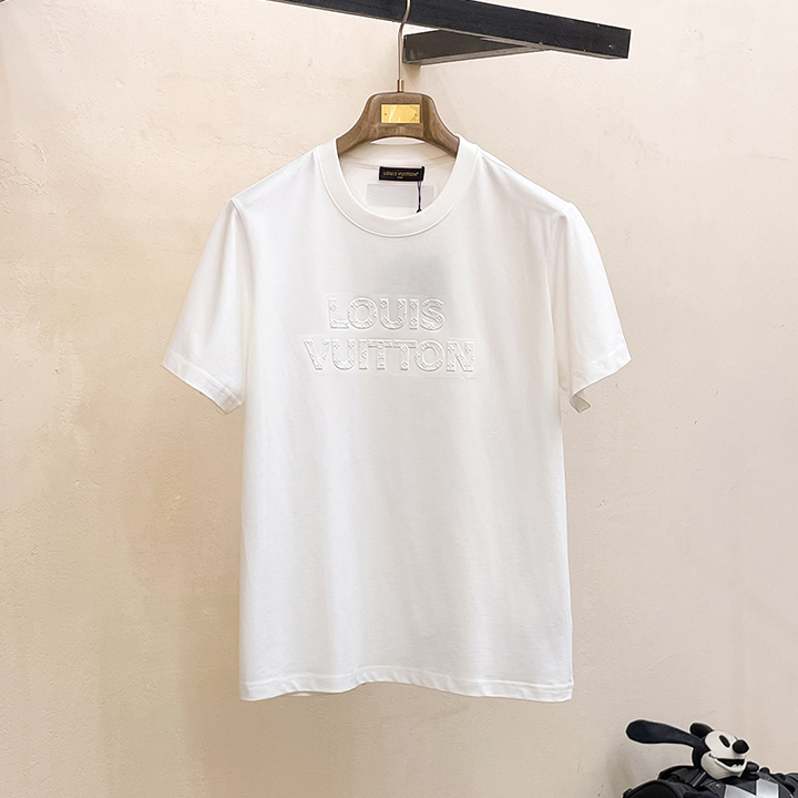 루이비통 클래식 라운드넥 반팔 티셔츠