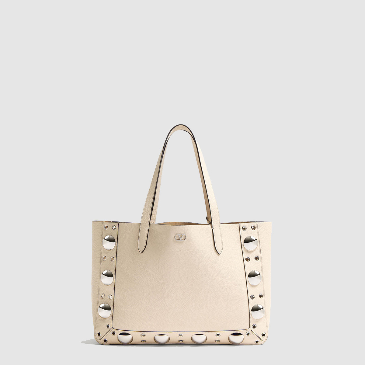 발렌티노 가라바니 넬코트 그레이니 카프스킨 미디엄 쇼퍼백 6W0B0R79MJL