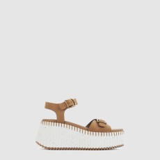 끌로에 NAMA 웨지 샌들 CHC25U10PRY20O