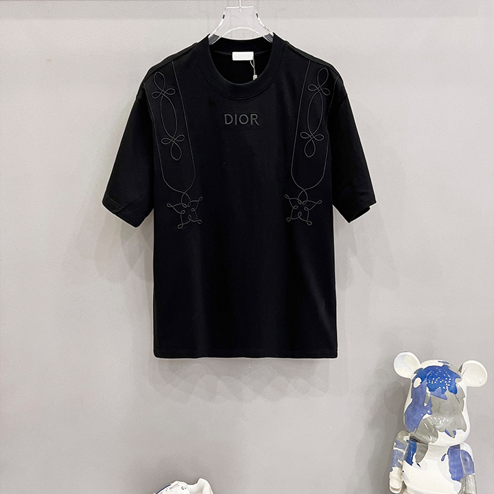 디올 라운드넥 반팔 티셔츠