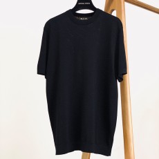 로로피아나 클라우드 코튼 커뮤터 라펠 티셔츠