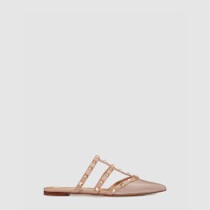 발렌티노 페이턴트 가죽 락스터드 뮬 5W2S0H15VNW