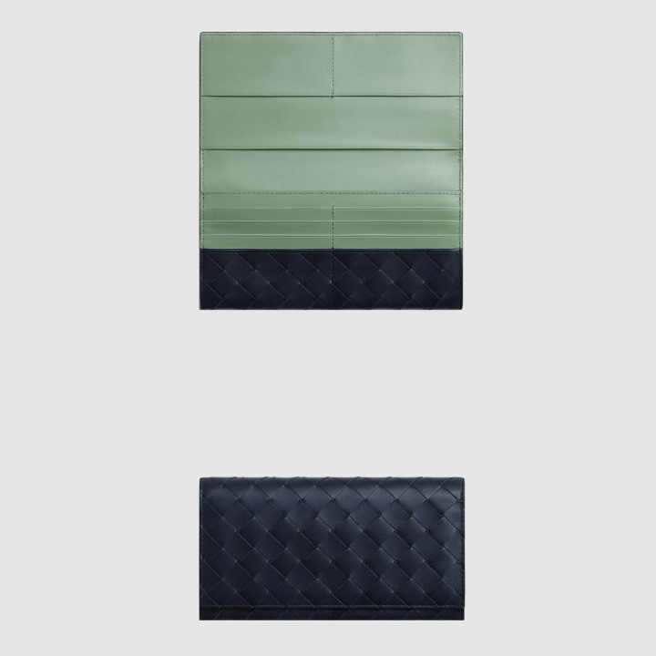 보테가베네타 동전 지갑을 갖춘 인트레치아토 장지갑 749438