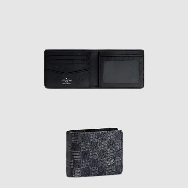 루이비통 슬렌더 아이디 월릿 다미에 그라파이트 캔버스 N64002