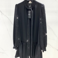 생로랑 라인스톤 드레스