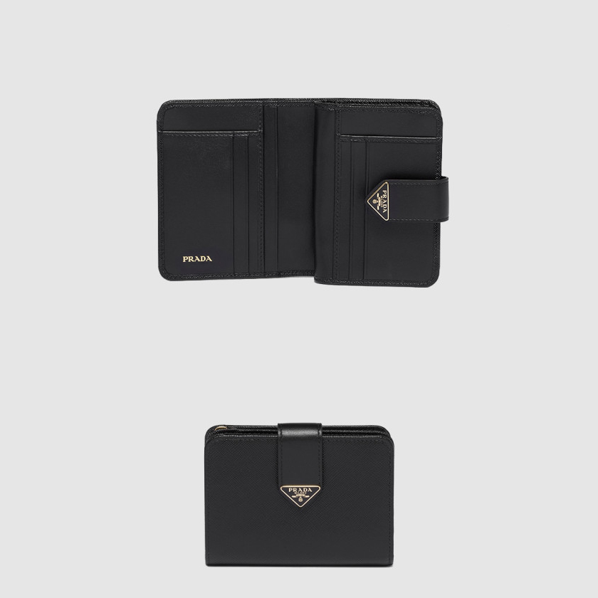 프라다 지퍼 반지갑 1ML018