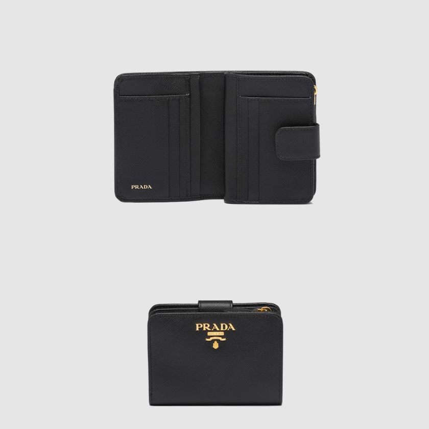프라다 지퍼 반지갑 1ML018