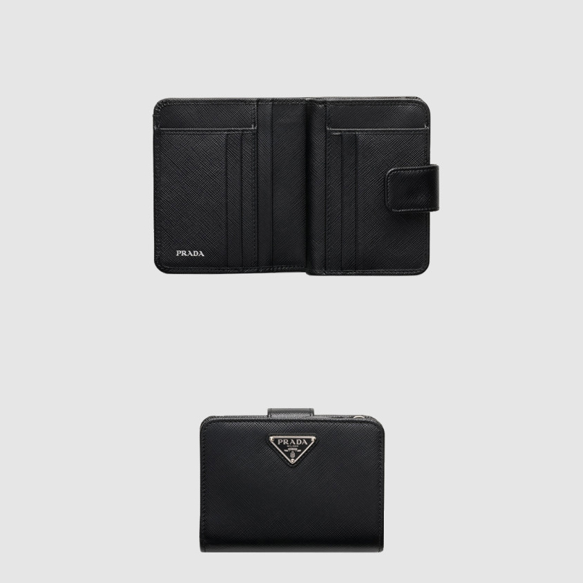 프라다 지퍼 반지갑 1ML018