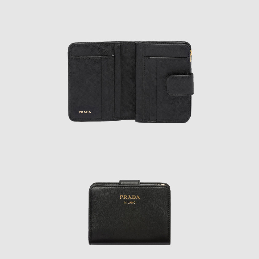 프라다 지퍼 반지갑 1ML018