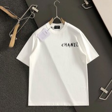 샤넬 핸드 페인팅 반팔 티셔츠