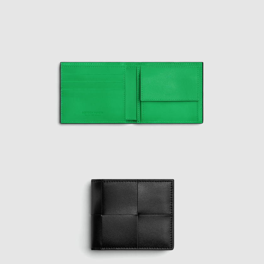 보테가베네타 동전 지갑을 갖춘 카세트 폴더형 지갑 749455