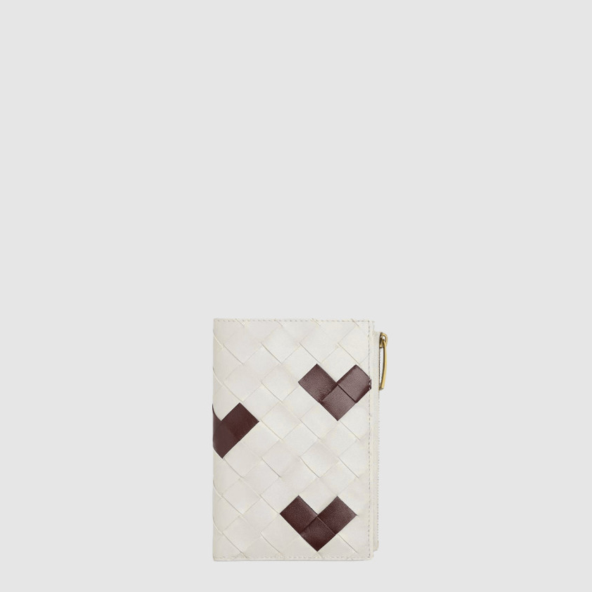 보테가베네타 미디움 인트레치아토 양면 지갑 749940