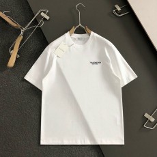 발렌티노 문자인쇄 퓨전 자수 로고 클래식 반팔 티셔츠