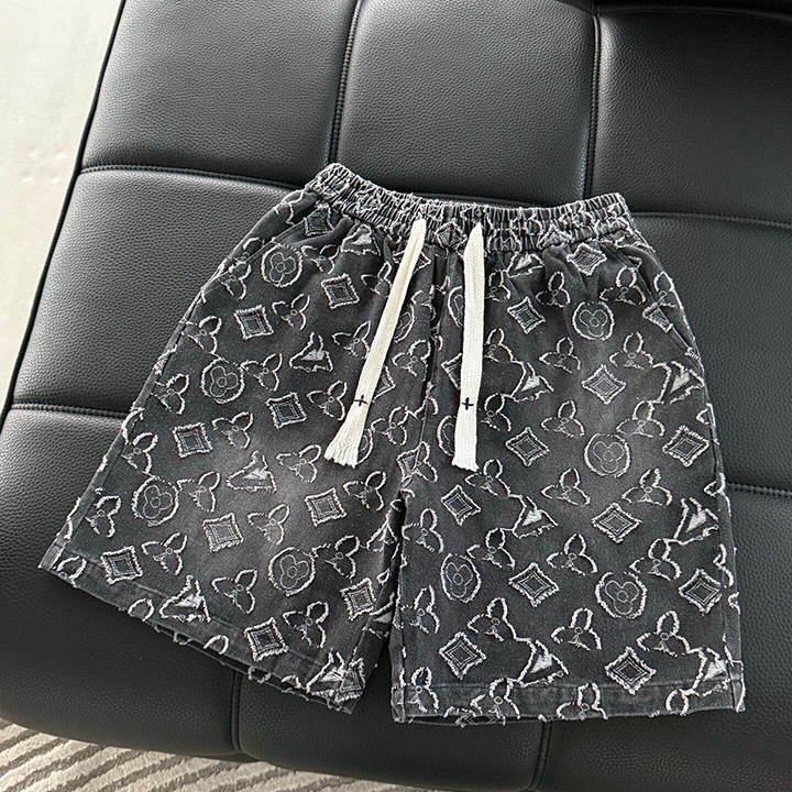 루이비통 자카드 풀프린트 3차원 반바지