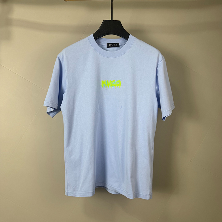 에르메스 로고 프린트 반팔 티셔츠