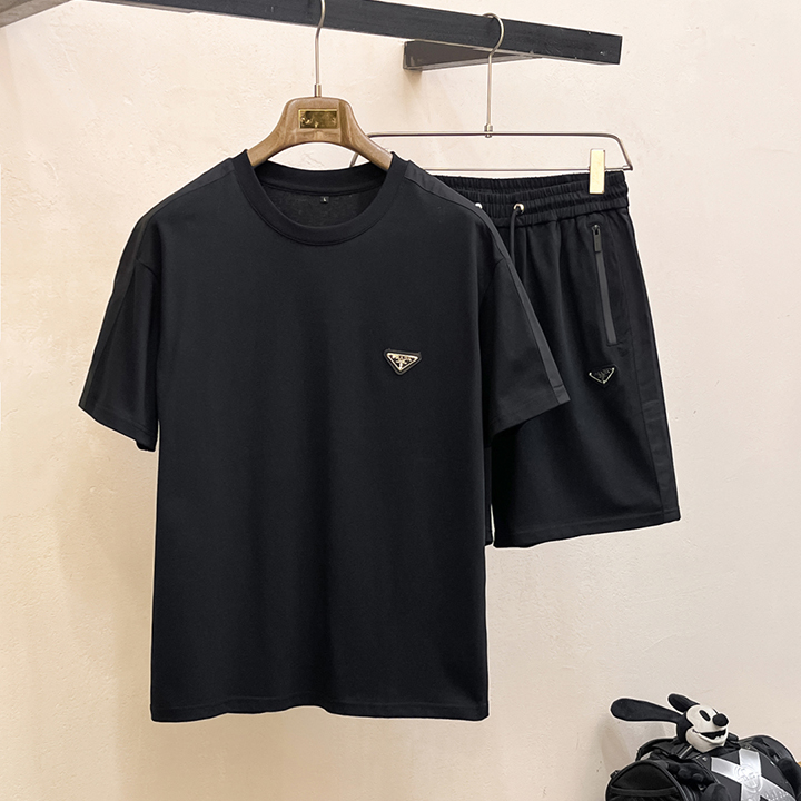 프라다 봄 여름 클래식 반팔 슈터 세트