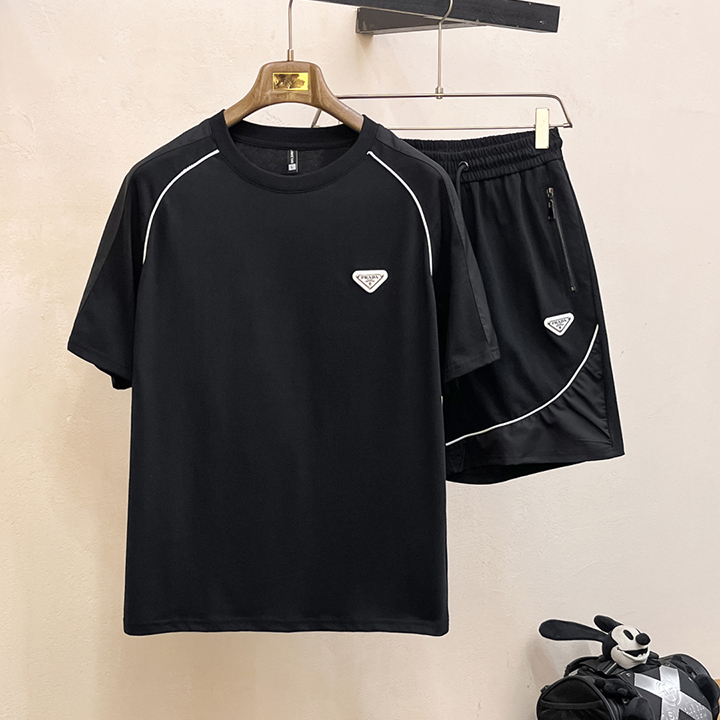 프라다 봄 여름 클래식 반팔 슈트 세트