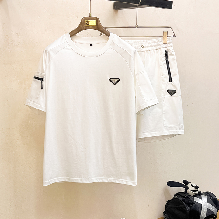 프라다 클래식 반팔 슈트 세트