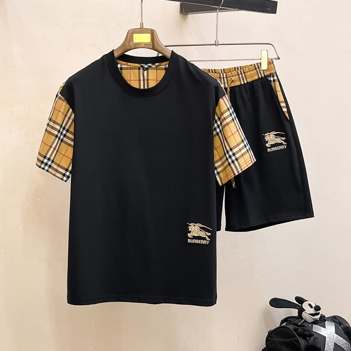 버버리 클래식 반팔 슈트 세트