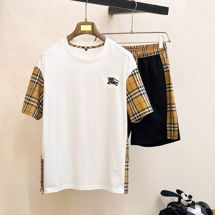 버버리 클래식 반팔 슈트 세트