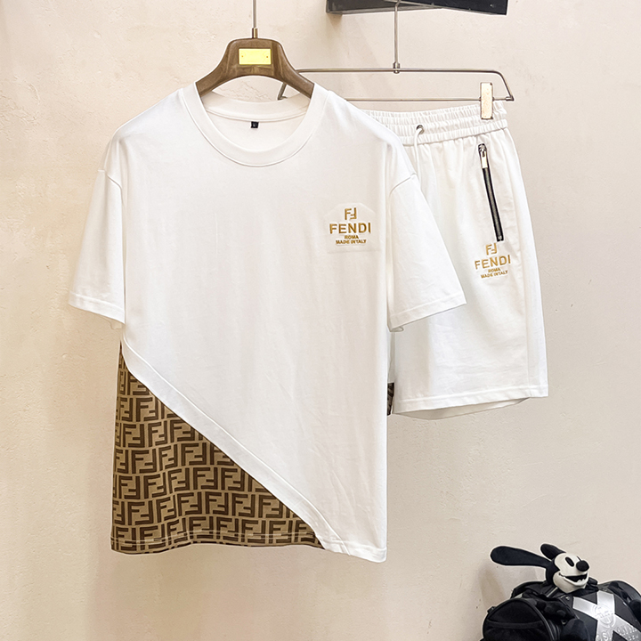 펜디 클래식 반팔 슈트 세트