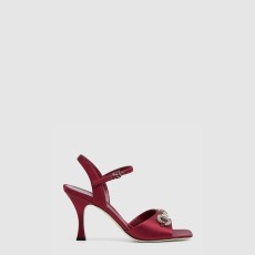 구찌 크리스탈 호스빗 장식이 있는 여성용 샌들 834342