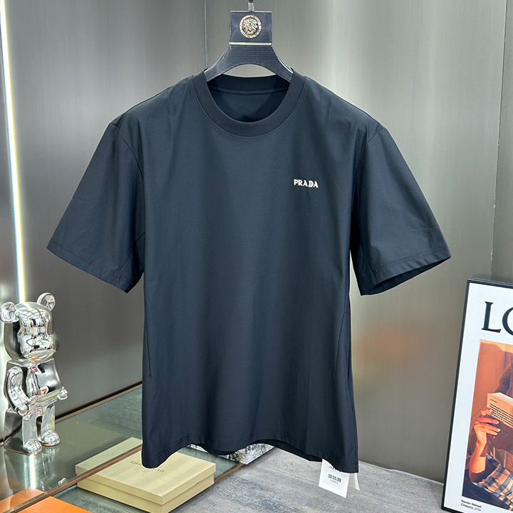 프라다  2025 신상 속건 티셔츠 심플 캐주얼 스타일