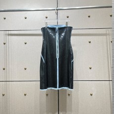 가을 겨울 신상 스팽글 데님 랩 드레스