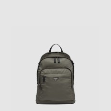 프라다 리나일론 및 사피아노 가죽 백팩 2VZ048