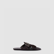 프라다 셔플 가죽 통 샌들 1Y961N