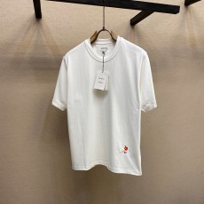 보테가베네타 리틀 매치스틱 자수 라운드넥 반팔 티셔츠