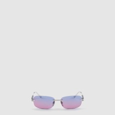 프라다 아이코닉한 메탈 플라크가 있는 선글라스 SPR68Z