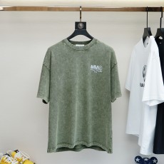 메종 마르지엘라 클래식한 솔리드 컬러 반팔 티셔츠