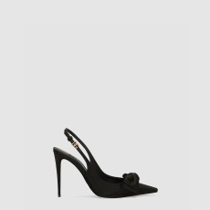 돌체앤가바나 리본 디테일이 있는 새틴 슬링백 CG0844A3I648B956