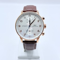 IWC 포르투기저 크로노그래프 브라운 스트랩 WC13