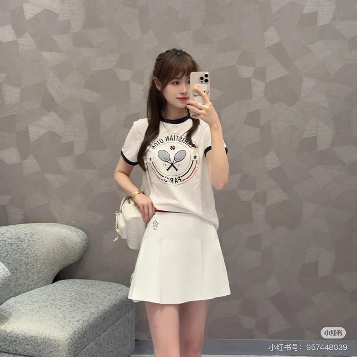 2025 뉴에지 프린트 테니스공 반팔티