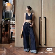 루이비통 25SS 신상 청바지 데님 워싱 원단